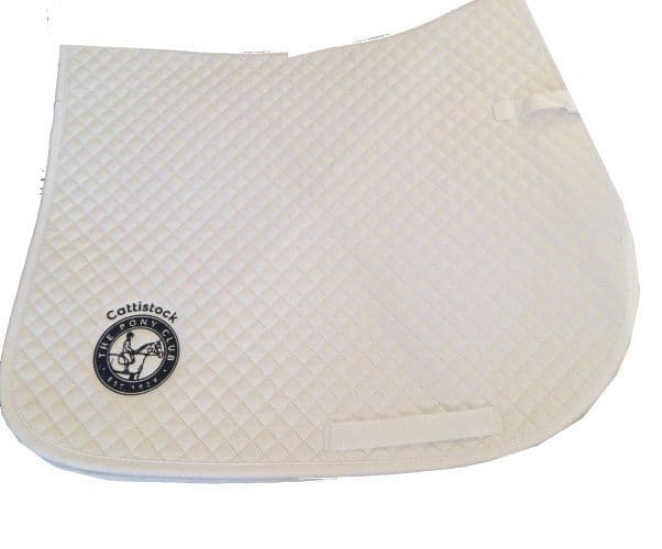 Cattistock  White embroidered Saddlecloths