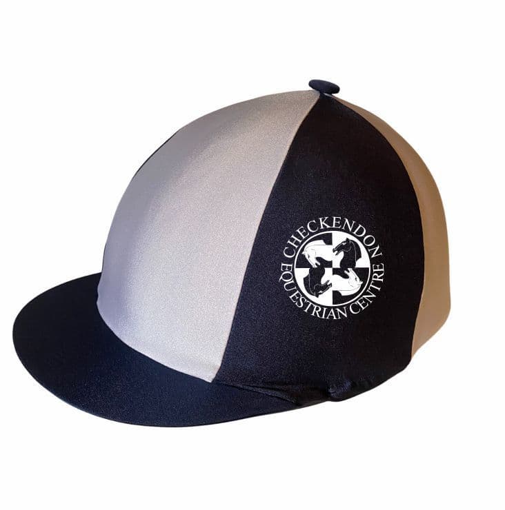 Checkendon Paneled Navy&White Lycra Hat Silk with Button