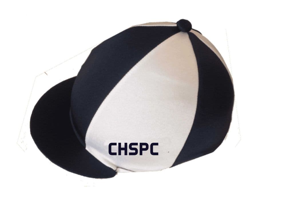 Cheshire Hunt South Pony Club Navy /White Quartered Hat Silk