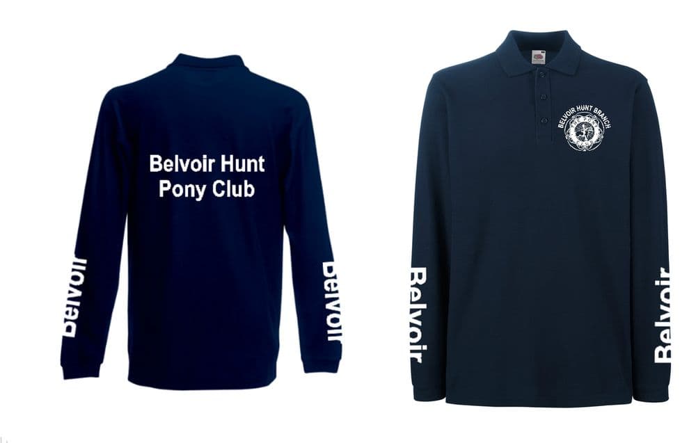 CHILD Belvoir Long Sleeve Navy Polo