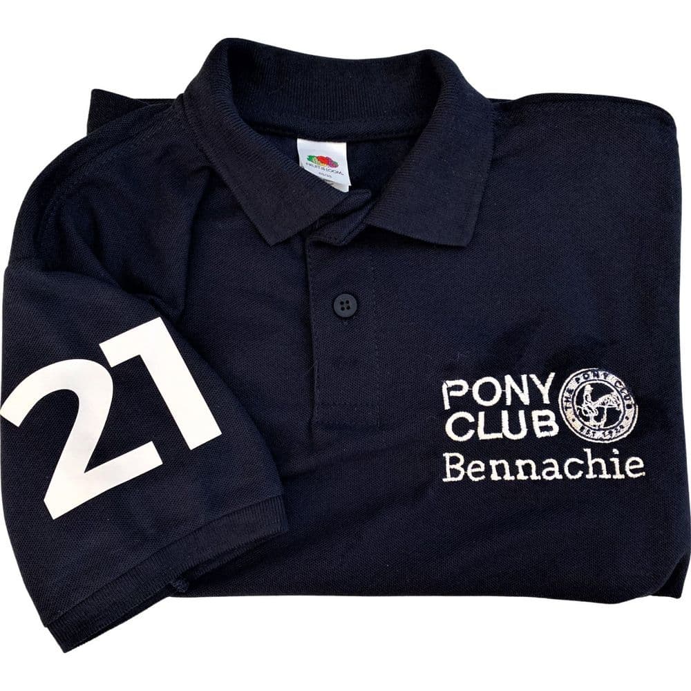 CHILD Bennachie Navy Games Polo Shirt UC103