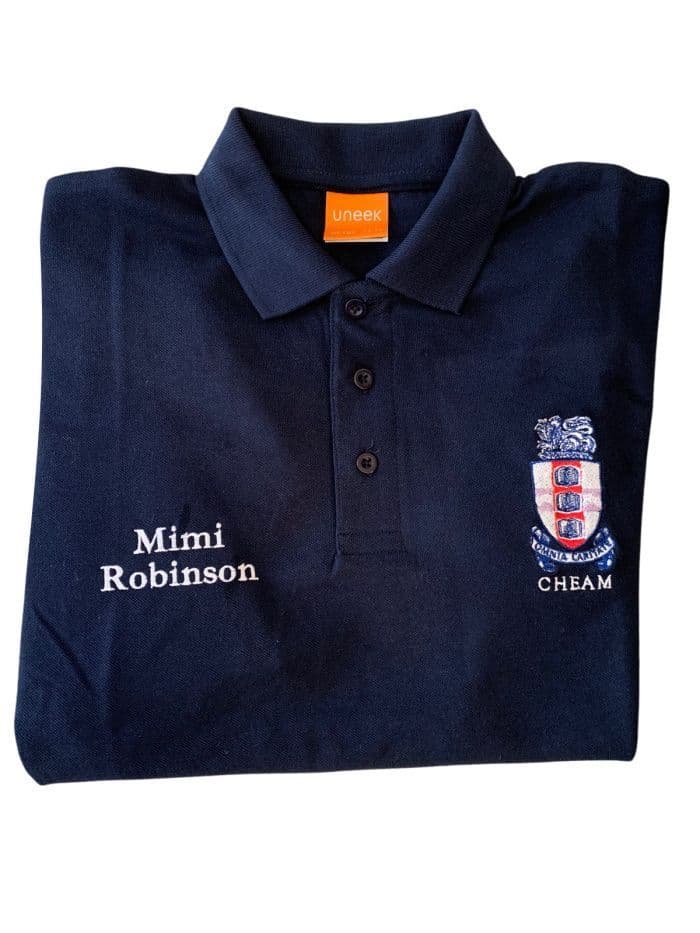CHILD Cheam School Equestrian Navy Polo Shirt UC103