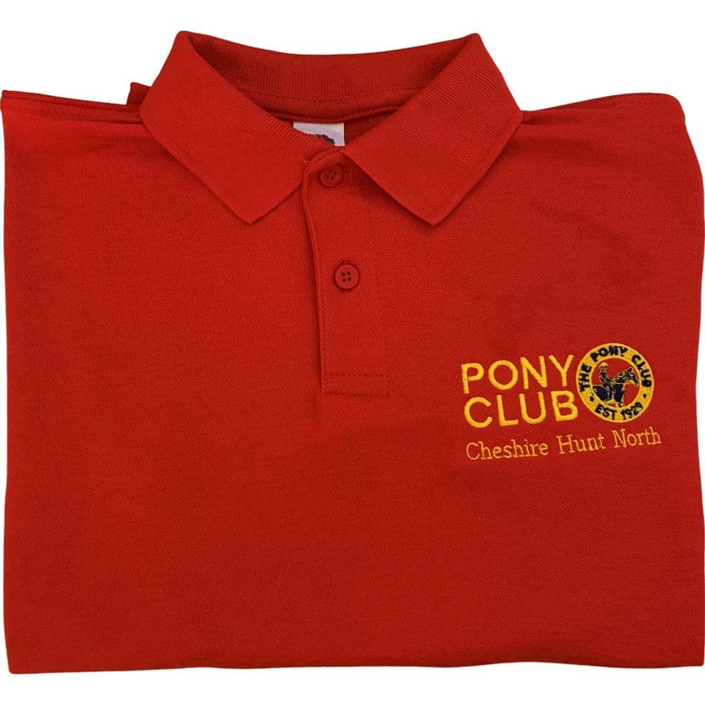 CHILD Cheshire Hunt North Red Polo Shirt