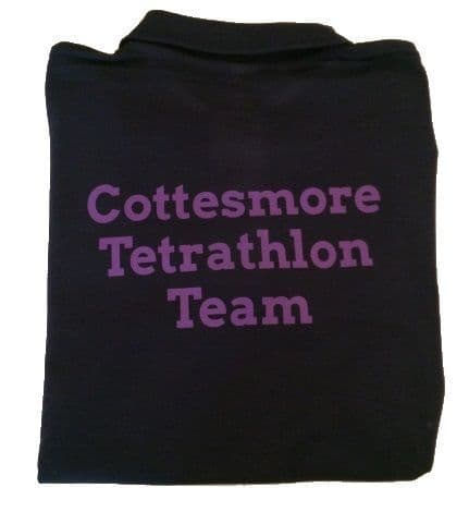 CHILD Cottesmore Tetrathlon Navy Polo Shirt