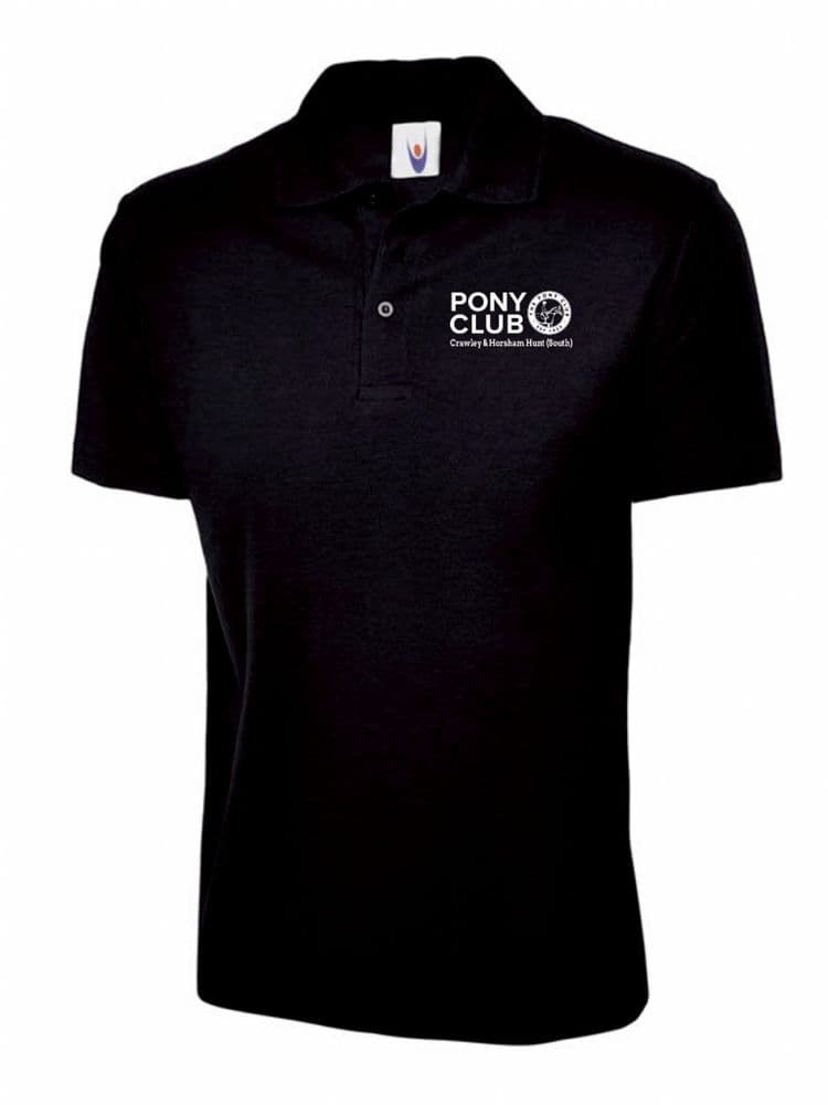 CHILD Crawley & Horsham Hunt South Black Polo Shirt UC103