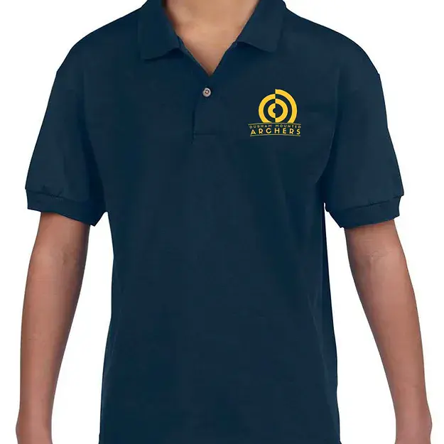 CHILD Durham Mounted Archers Navy Polo Shirt UC103