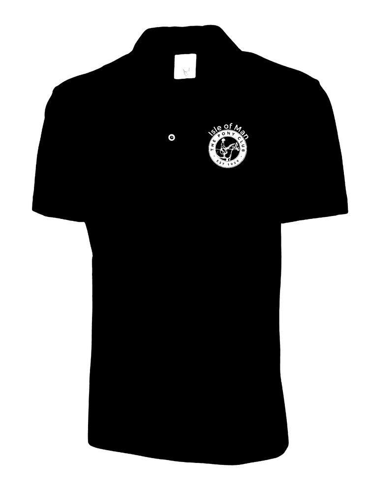 CHILD Isle of Man Pony Club Black Polo Shirt UC103