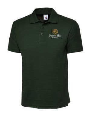CHILD Perrott Hill School Bottle Green Polo Shirt UC103