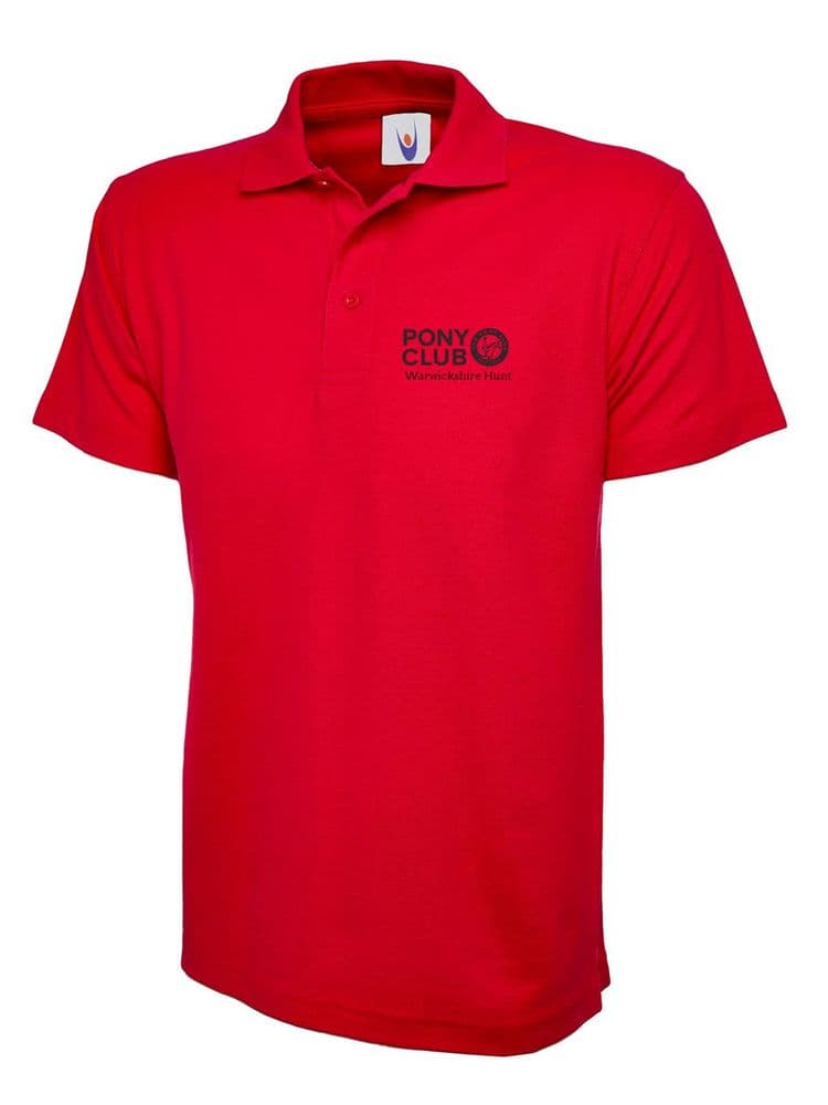 CHILD Warwickshire Hunt Pony Club Red Polo Shirt UC103