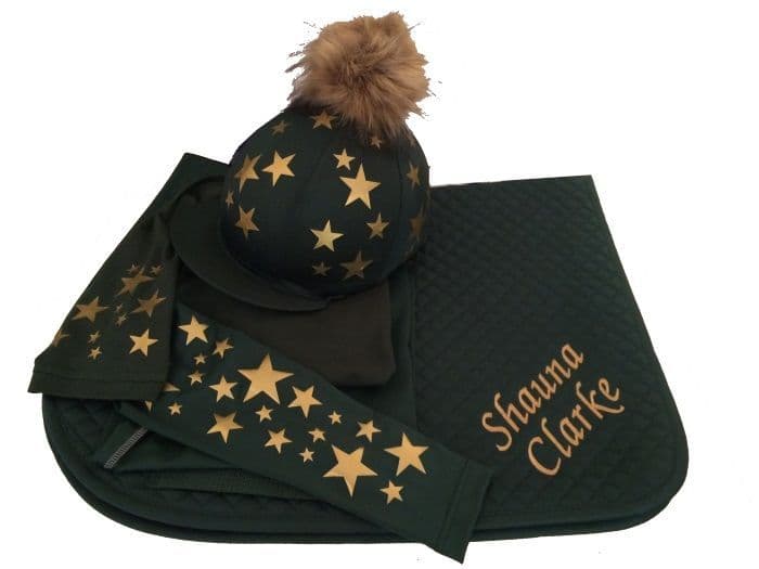 Children's Bottle Green/Gold Base Layer Cross Country Colours