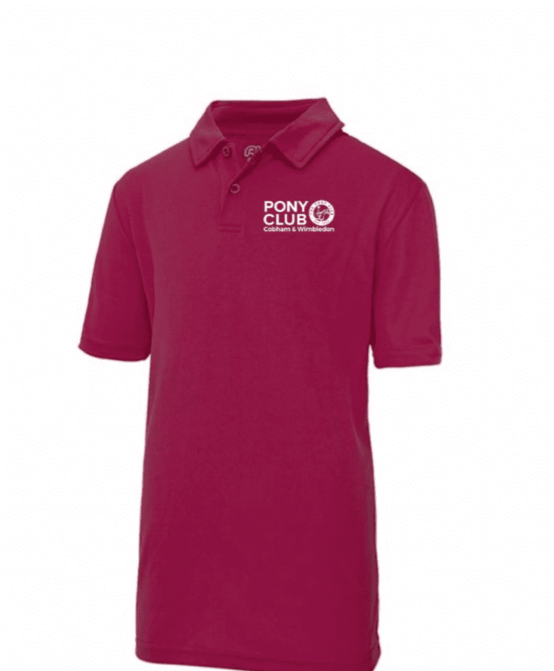 Children's  Cobham & Wimbledon Pony Club "Cool" Camp Polo Shirts JC040j