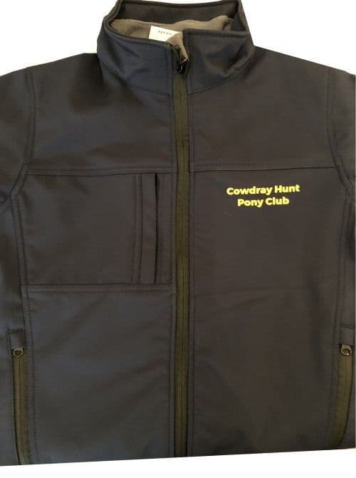 Children's Cowdray PC Navy Softshell jacket.