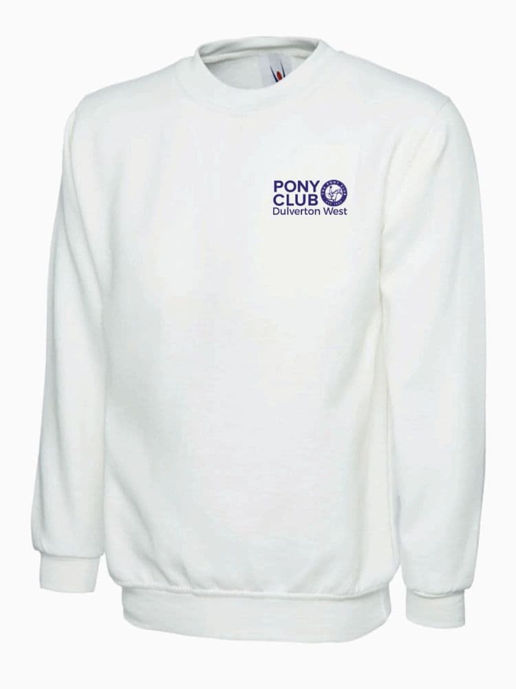 Children's Dulverton West White GAMES Sweatshirt. UX7