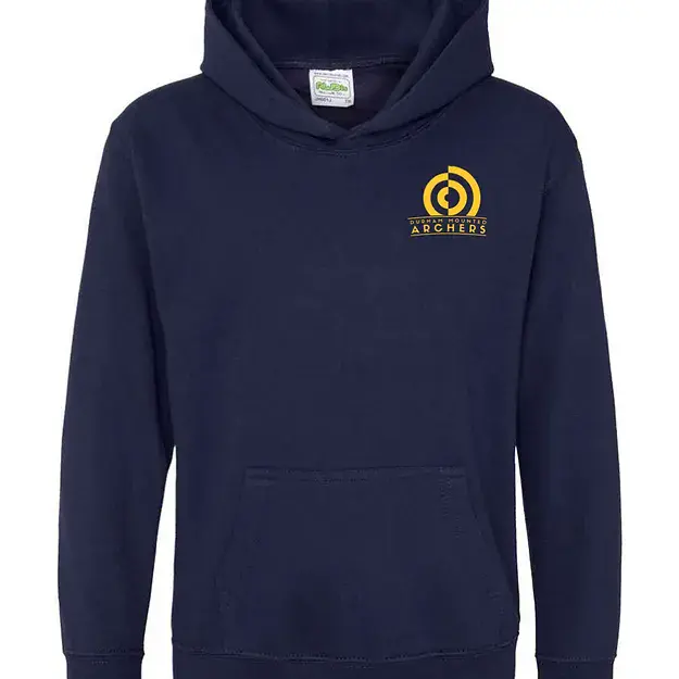 Children's Durham Mounted Archers Navy Hoodie JH001b