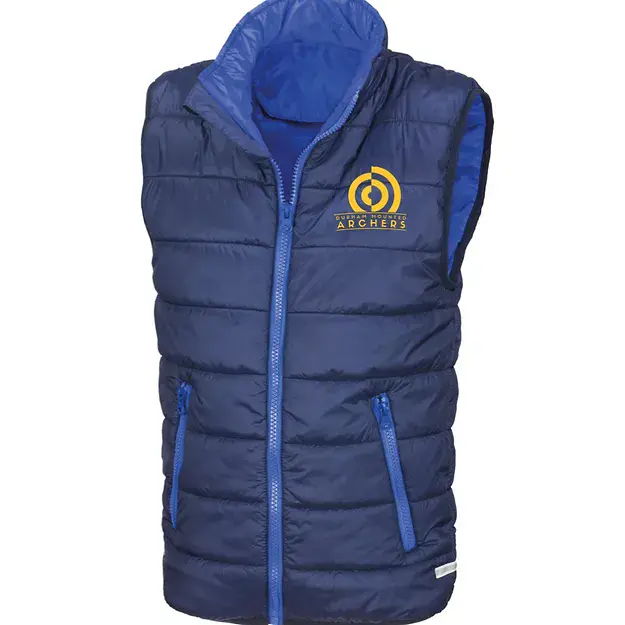 Children's Durham Mounted Archers Navy Padded Gilet R234J