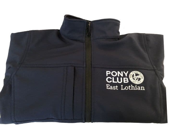 Children's East Lothian Navy Classic Softshell 3 layer jacket.