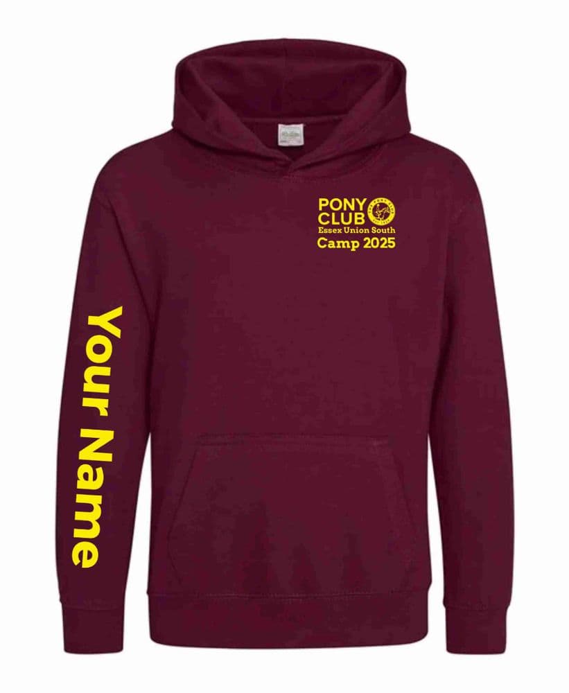 Children's Essex Union South Burgundy Camp 2025 Hoodie