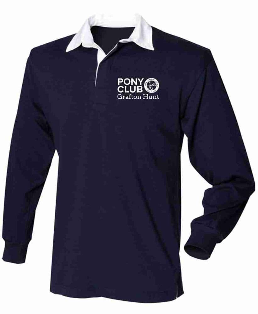 Children's  Grafton PC  Navy Long Sleeved Rugby Shirt