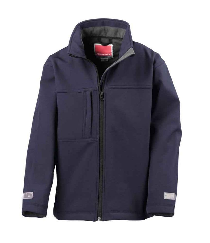 Children's Hampshire Hunt PC Navy Softshell jacket. RS121B