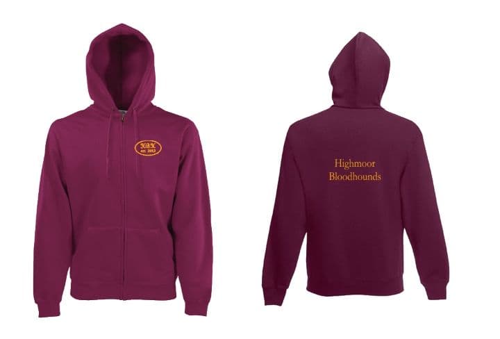 Children's HBH Burgundy Embroidered Hoodie GD57B