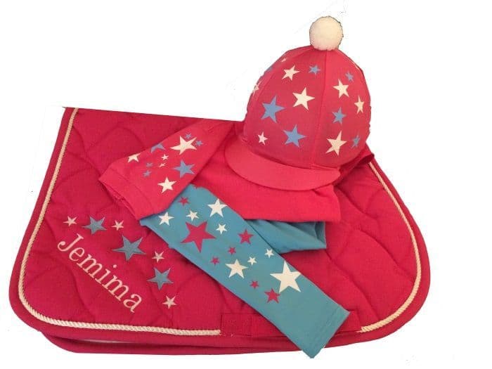 Children's Hot Pink/Sky Blue Base Layer Cross Country Colours