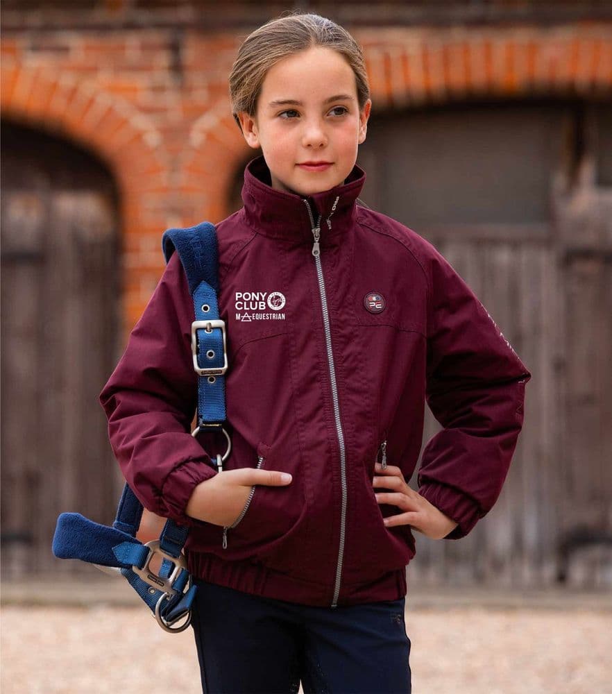 Children's MA Equestrian Burgundy Premier Equine Junior Pro Rider Unisex Riding Jacket