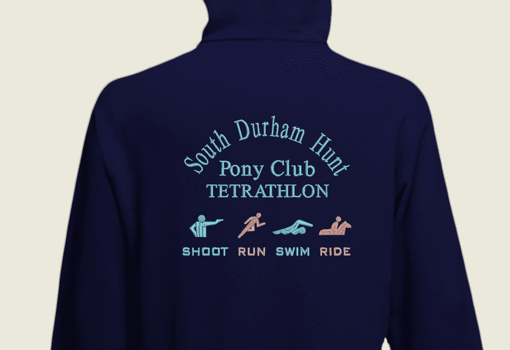 Children's Navy South Durham Tetrathlon Hoodie