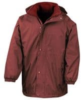 Children's North Acomb Livery Yard Riding Team Clothing Burgundy R160X  Result jacket