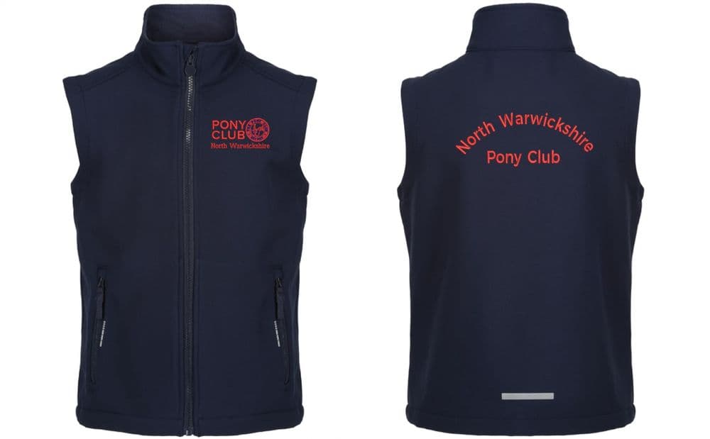Children's North Warwickshire PC Navy Soft-shell Gilet - RG331