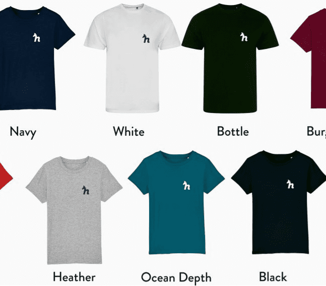 Children's Organic Tee Shirt Here4Horses