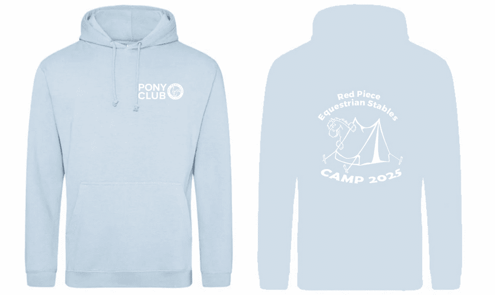 Children's Red Piece Sky Pony Club Camp Hoodies