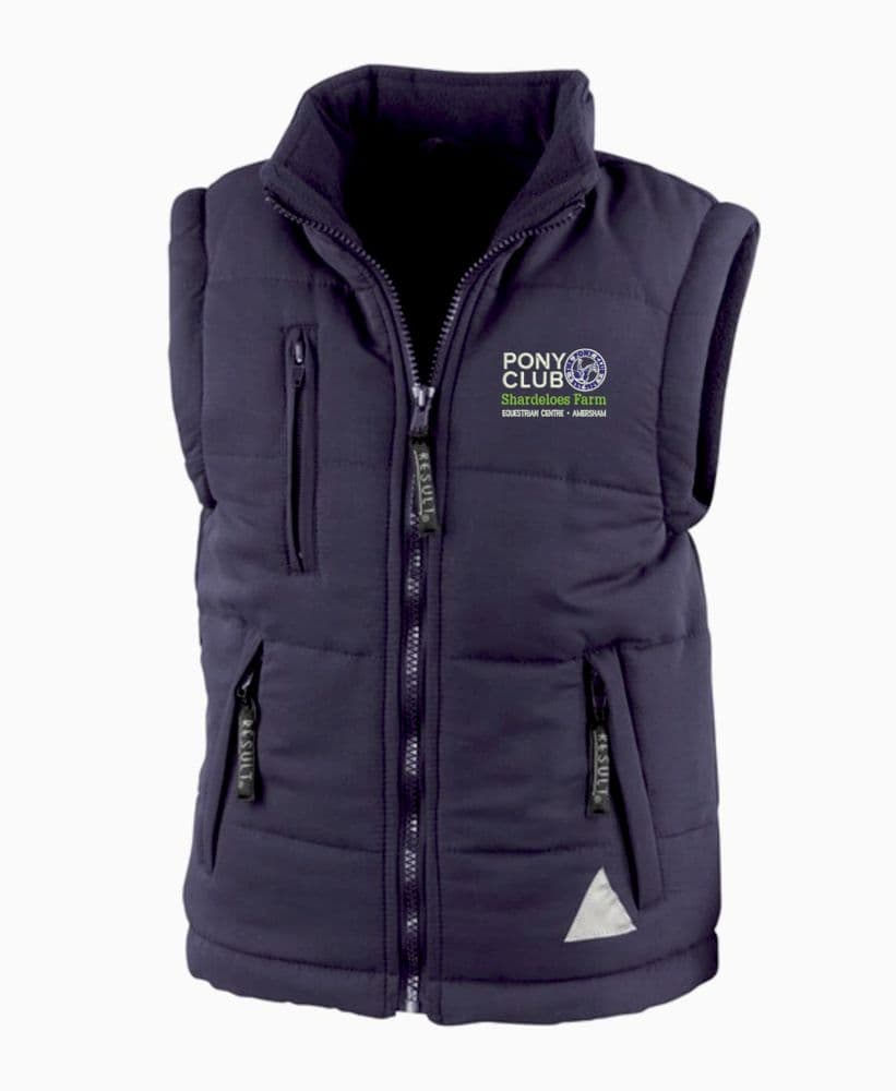 Children's Shardeloes Navy ultra padded bodywarmer RE88J