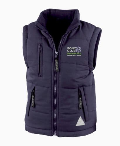Children's Shardeloes Navy ultra padded bodywarmer RE88J