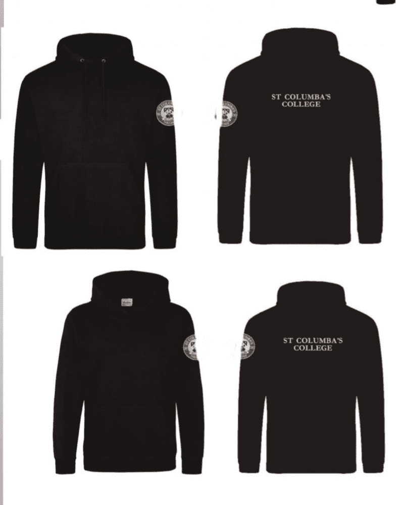 Children's St Columba's  College black hoodie JH001b