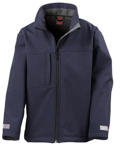 Children's Tetcott and South Tetcott PC Navy Classic Softshell 3 layer jacket.R121j