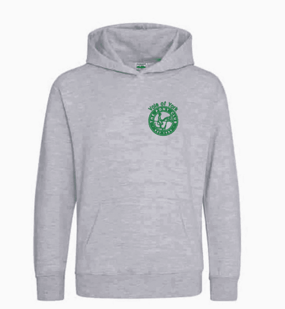 Children's Vale of York Tetrathlon Heather Grey Hoodie JH001b
