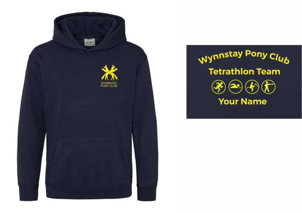Children's Wynnstay TET Navy Hoodie JH001b