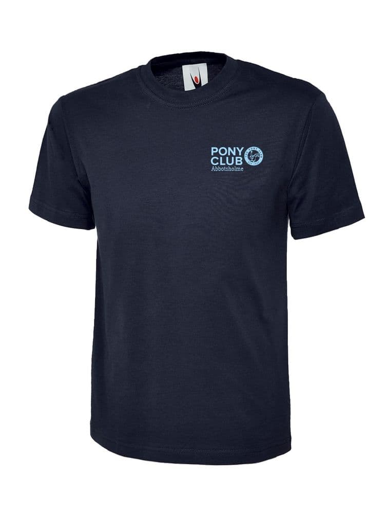 CHILDRENS Abbotholme Pony Club Navy T-Shirt - UC306