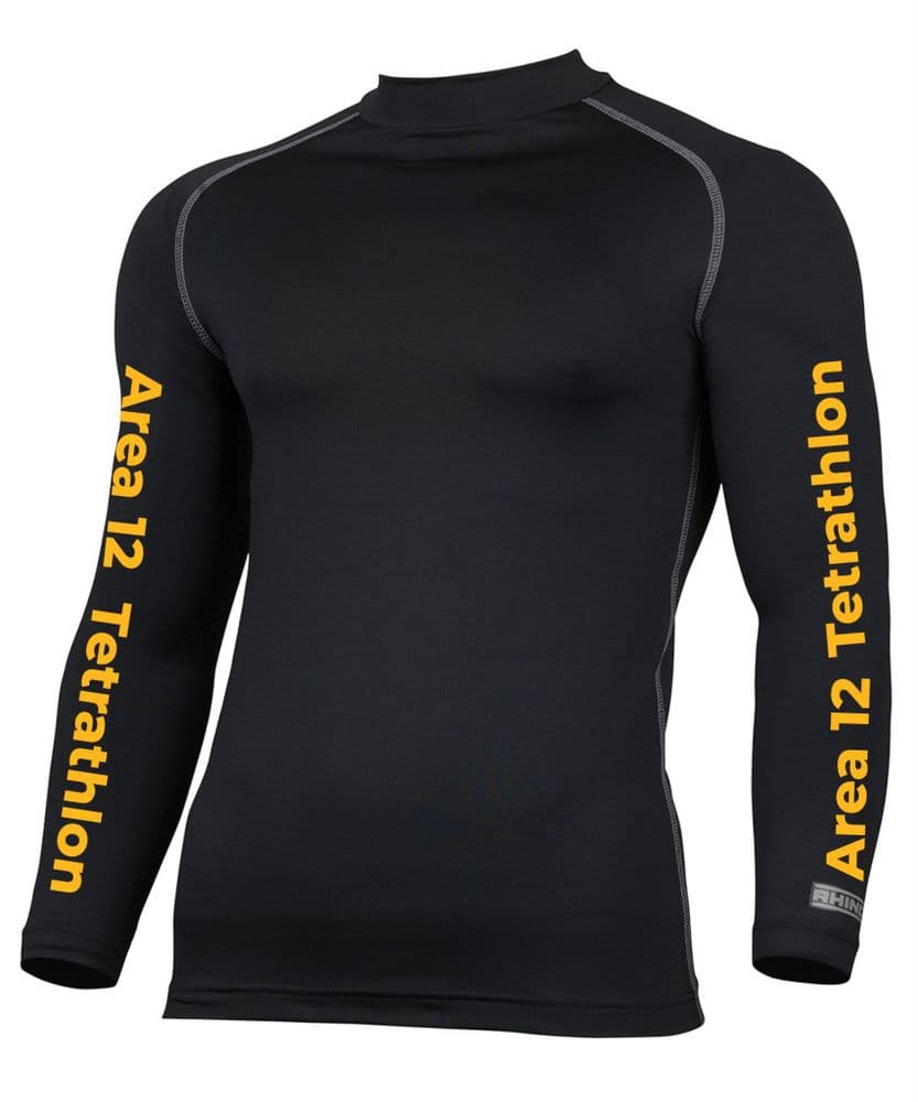 CHILDRENS Area 12 Black Base Layer