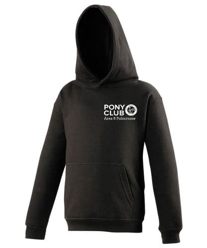 Childrens Area 8 Polocrosse Black Hoodie