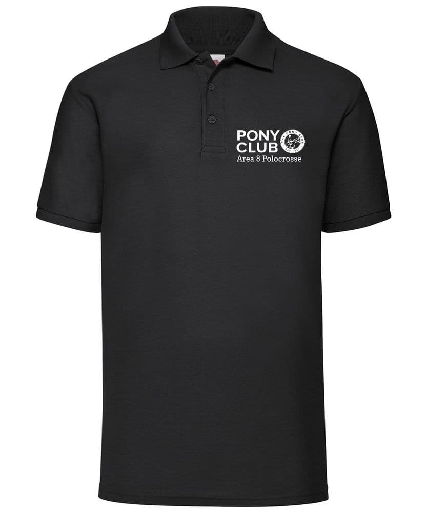 Childrens' Area 8 Polocrosse Polo Shirt Black