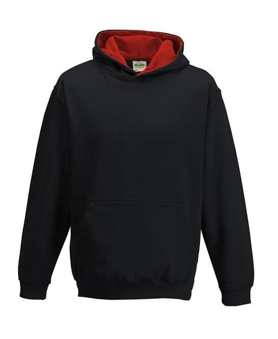 Childrens Black/Red Wilmslow RC Hoodie
