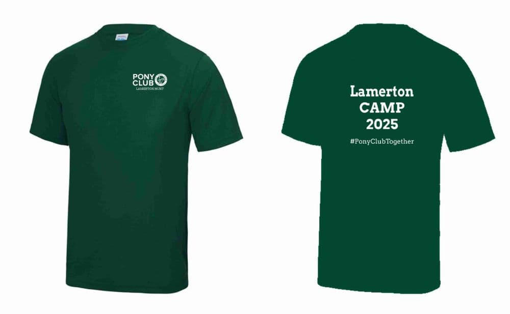 Childrens Bottle Lamerton Pony Club "Cool" Camp 2025 T Shirts JC001b