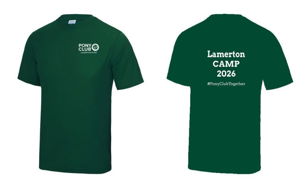 Childrens Bottle Lamerton Pony Club "Cool" Camp 2026 T Shirts JC001b