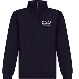 Childrens Burghley PC  Navy CAMP Quarter Zip Tracksuit top LV875