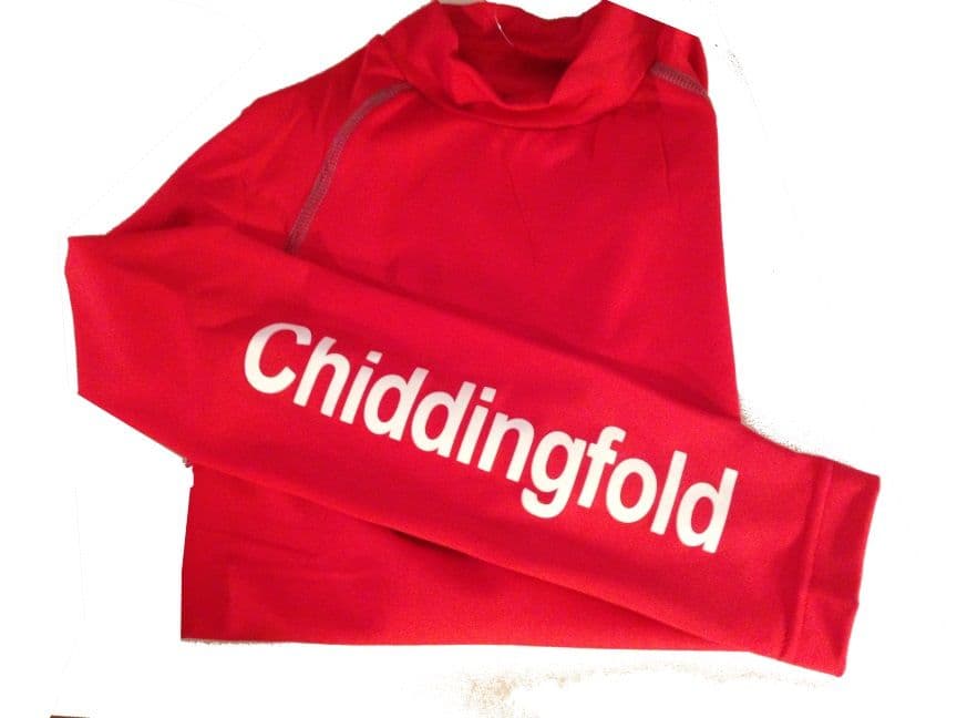 Childrens Chiddingfold Pony Club Red Base Layer