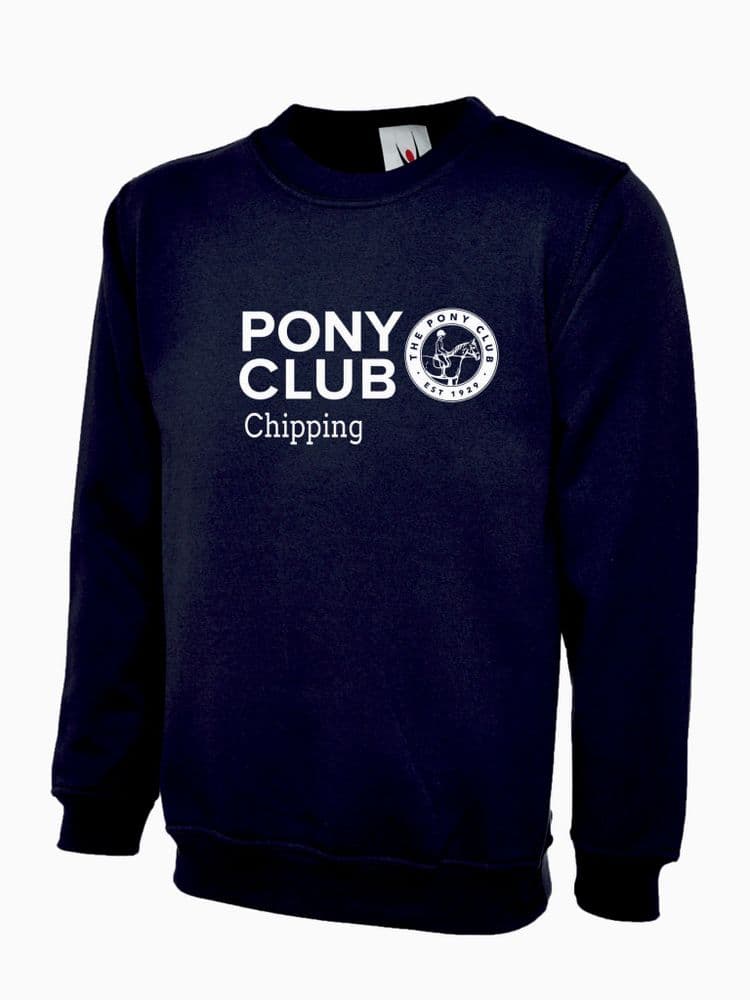 Childrens Chipping Pony Club Navy Sweatshirt UX7