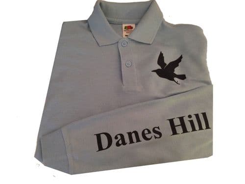Childrens Danes Hill Team Light Blue Long Sleeve Polo