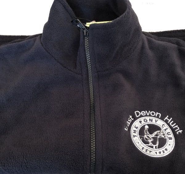 Childrens East DEvon Navy Blue Fleece Gilet RE37J