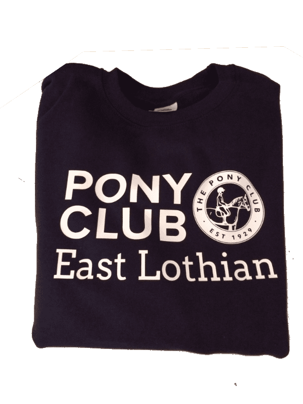 Childrens East Lothian Pony Club Navy Sweatshirt UX7